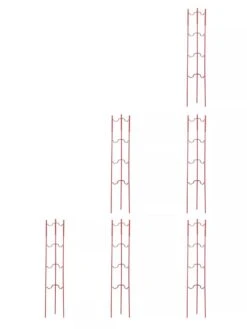 Stacking Tomato Ladders, Set Of 6 11 Stacking Tomato Ladders, Set Of 6 -Gardening Supplies 40309 Red stacking tomato ladders set of 6 red tif