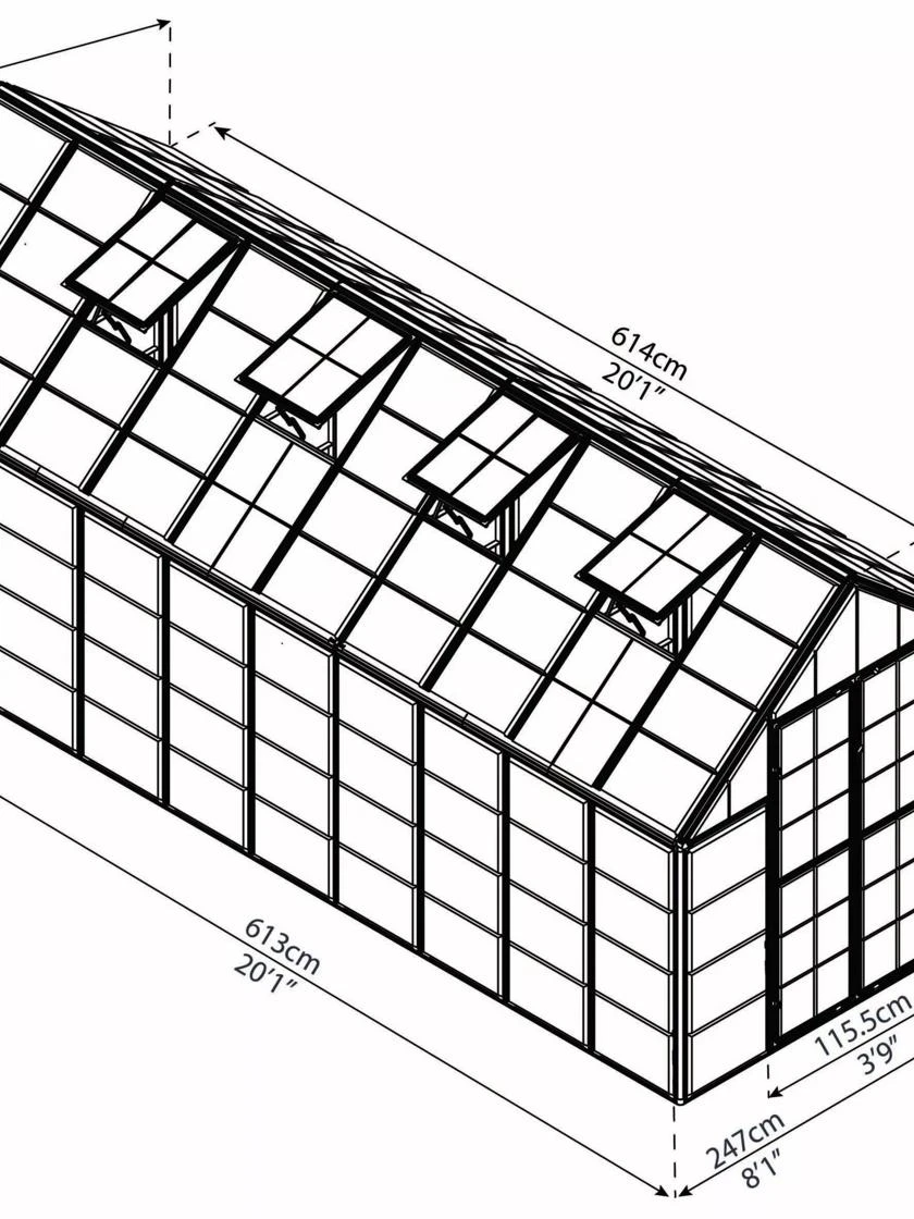 Canopia® By Palram Harmony™ Snap & Grow Greenhouse, 8' 21 Canopia® By Palram Harmony™ Snap & Grow Greenhouse, 8' - Image 19