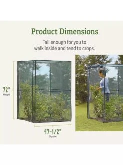 Crop Cage, 4' X 4' -Gardening Supplies 8596538 dimensions