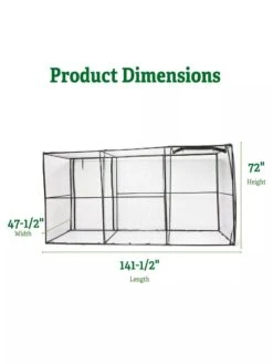Crop Cage, 4' X 12' 9 Crop Cage, 4' X 12' -Gardening Supplies 8596540 2