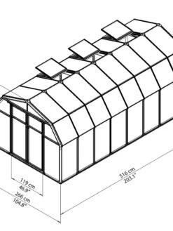 Canopia® By Palram Hobby Gardener Greenhouse, 8' 29 Canopia® By Palram Hobby Gardener Greenhouse, 8' -Gardening Supplies 8599333 04V tif