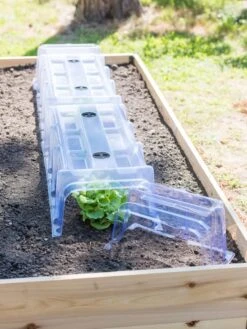 Cool Weather Row Cloche Ends, Set Of 2