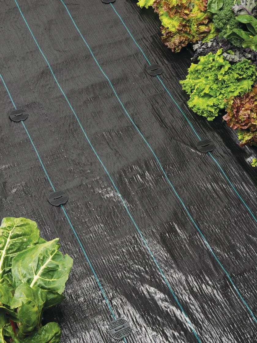 Polypropylene Weed Mat With Ground Staples, 3.25' X 98’ 3 Polypropylene Weed Mat With Ground Staples, 3.25' X 98’