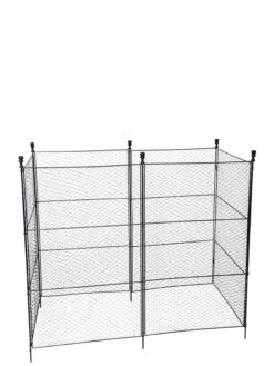 Tall Chicken Wire Critter Fence With Gate -Gardening Supplies 8611020 1264 tif