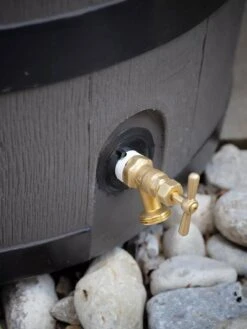 Round Rain Barrel With Planter, 35 Gallons 13 Round Rain Barrel With Planter, 35 Gallons -Gardening Supplies 8612856BK 10V tif