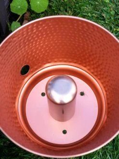 Hammered Copper Hose Pot With Lid 18 Hammered Copper Hose Pot With Lid -Gardening Supplies 8613311 0022