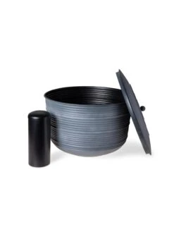 Ribbed Hose Pot With Lid -Gardening Supplies 8613332 5804